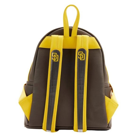 Original MLB San Diego Padres Patches Mini Backpack - Brown -
